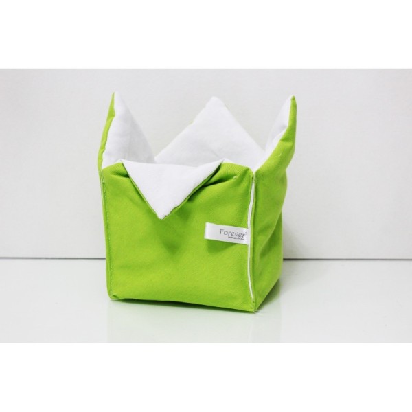 Portapane Artigianale in Cotone Verde/Bianco - Forever - 100% Made in Italy Verde